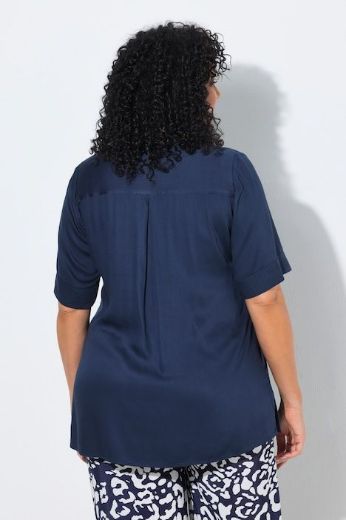 Moda za polnejše Bluza kratkih rukava s okruglim izrezom plus velikost, xxl, Ulla Popken in Johann Popken (JP1880)