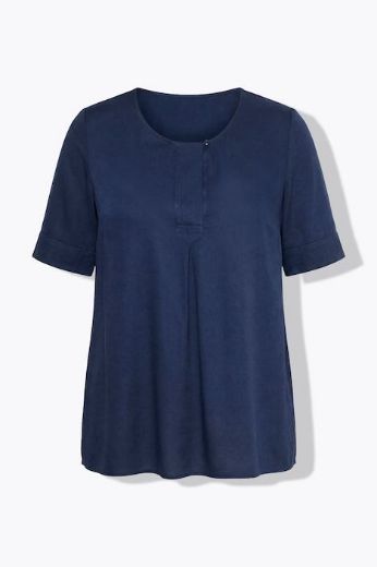 Moda za polnejše Bluza kratkih rukava s okruglim izrezom plus velikost, xxl, Ulla Popken in Johann Popken (JP1880)