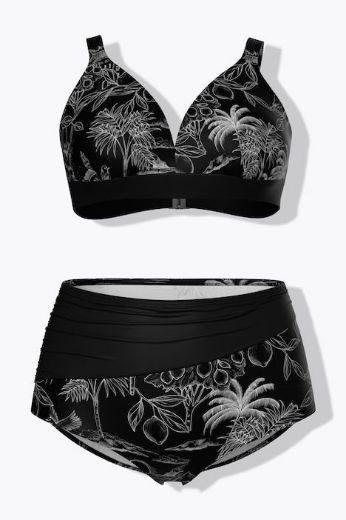 Moda za polnejše Kupaći kostim dvodijelni bikini plus velikost, xxl, Ulla Popken in Johann Popken (JP1880)