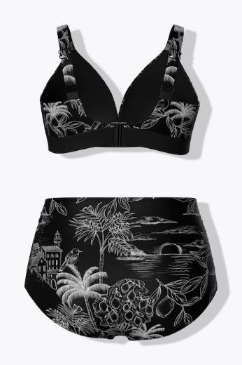 Moda za polnejše Kupaći kostim dvodijelni bikini plus velikost, xxl, Ulla Popken in Johann Popken (JP1880)