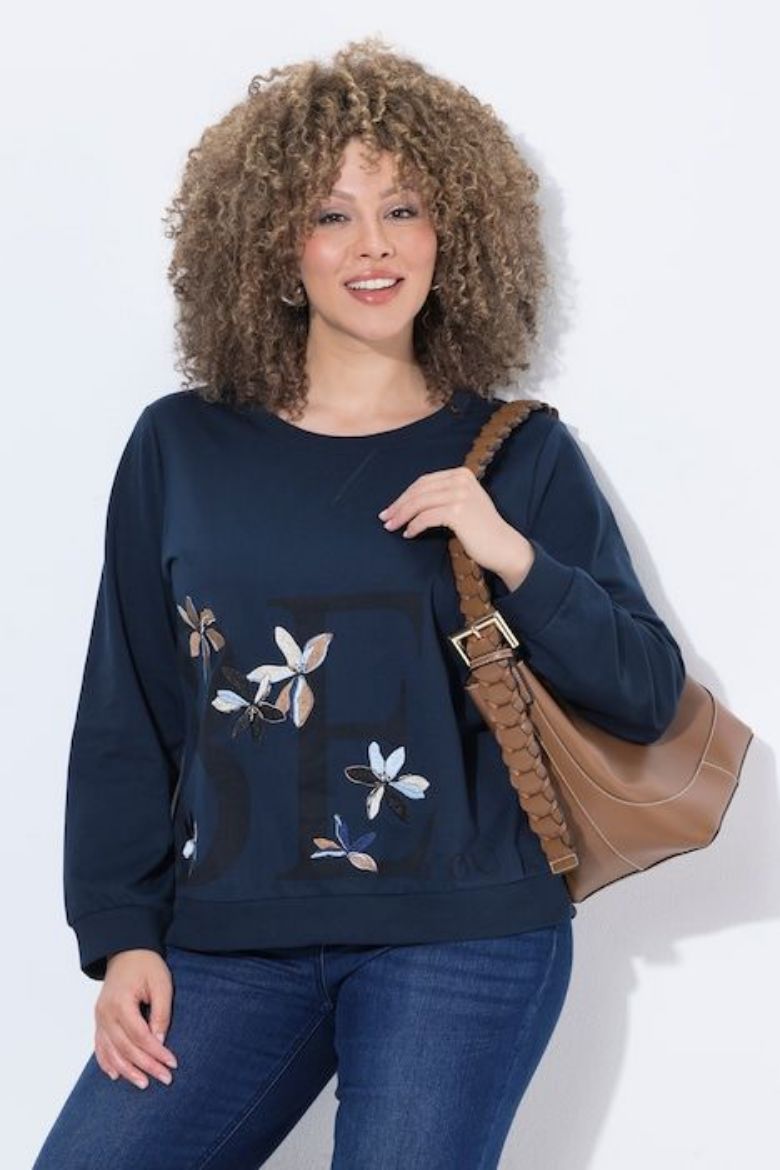 Moda za polnejše Majica dugih rukava plus velikost, xxl, Ulla Popken in Johann Popken (JP1880)
