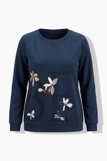 Moda za polnejše Majica dugih rukava plus velikost, xxl, Ulla Popken in Johann Popken (JP1880)
