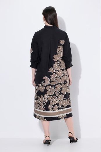 Moda za polnejše Halina midi 3/4 rukava V ovratnika plus velikost, xxl, Ulla Popken in Johann Popken (JP1880)