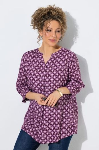 Moda za polnejše Tunika 3/4 rukava A kroja plus velikost, xxl, Ulla Popken in Johann Popken (JP1880)