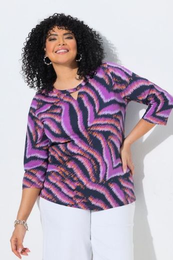 Moda za polnejše Majica 3/4 rukava plus velikost, xxl, Ulla Popken in Johann Popken (JP1880)