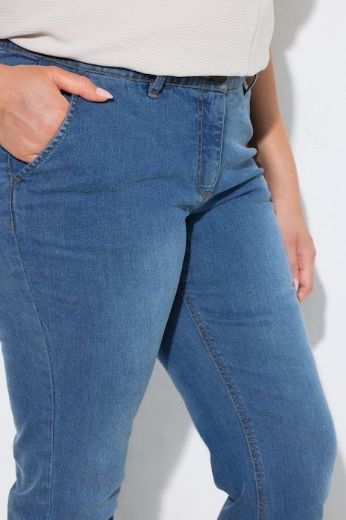 Moda za polnejše Traperice užih ravnih nogavica plus velikost, xxl, Ulla Popken in Johann Popken (JP1880)