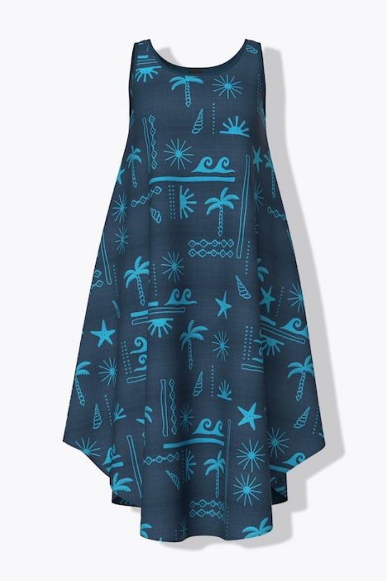 Moda za polnejše Haljina maxi bez rukava plus velikost, xxl, Ulla Popken in Johann Popken (JP1880)