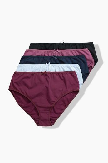 Moda za polnejše Gaćice midi 5 komada plus velikost, xxl, Ulla Popken in Johann Popken (JP1880)
