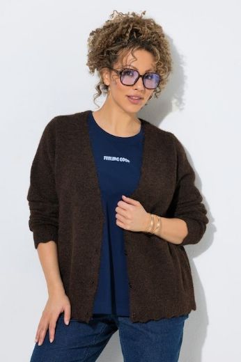 Moda za polnejše Kardigan na kopčanje plus velikost, xxl, Ulla Popken in Johann Popken (JP1880)