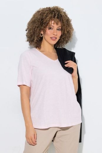 Moda za polnejše Majica kratkih rukava V ovratnika plus velikost, xxl, Ulla Popken in Johann Popken (JP1880)