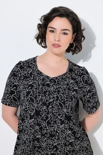 Moda za polnejše Majica kratkih rukava plus velikost, xxl, Ulla Popken in Johann Popken (JP1880)