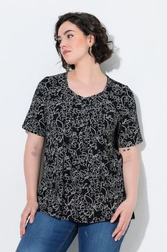 Moda za polnejše Majica kratkih rukava plus velikost, xxl, Ulla Popken in Johann Popken (JP1880)