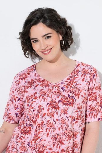 Moda za polnejše Majica kratkih rukava V ovratnika plus velikost, xxl, Ulla Popken in Johann Popken (JP1880)