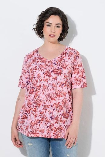 Moda za polnejše Majica kratkih rukava V ovratnika plus velikost, xxl, Ulla Popken in Johann Popken (JP1880)