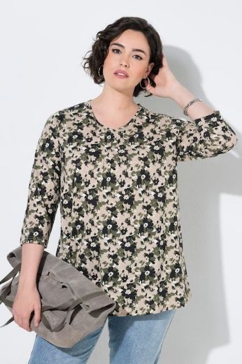Moda za polnejše Majica 3/4 rukava A kroja plus velikost, xxl, Ulla Popken in Johann Popken (JP1880)