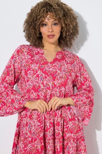Moda za polnejše Haljina midi 3/4 rukava plus velikost, xxl, Ulla Popken in Johann Popken (JP1880)
