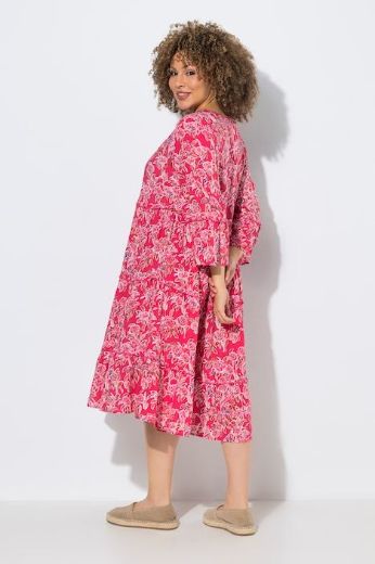 Moda za polnejše Haljina midi 3/4 rukava plus velikost, xxl, Ulla Popken in Johann Popken (JP1880)