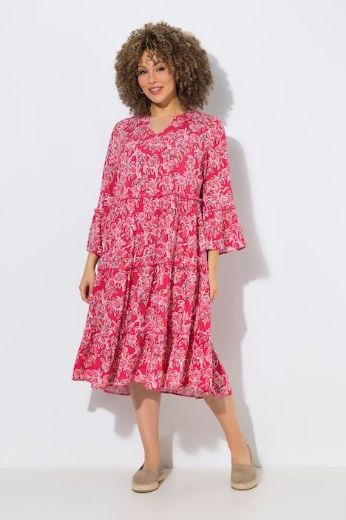 Moda za polnejše Haljina midi 3/4 rukava plus velikost, xxl, Ulla Popken in Johann Popken (JP1880)