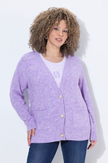Moda za polnejše Kardigan na kopčanje plus velikost, xxl, Ulla Popken in Johann Popken (JP1880)