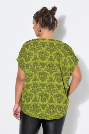 Moda za polnejše Bluza kratkih rukava V ovratnika plus velikost, xxl, Ulla Popken in Johann Popken (JP1880)