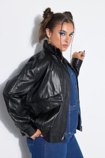 Moda za polnejše Jakna od umjetne kože plus velikost, xxl, Ulla Popken in Johann Popken (JP1880)