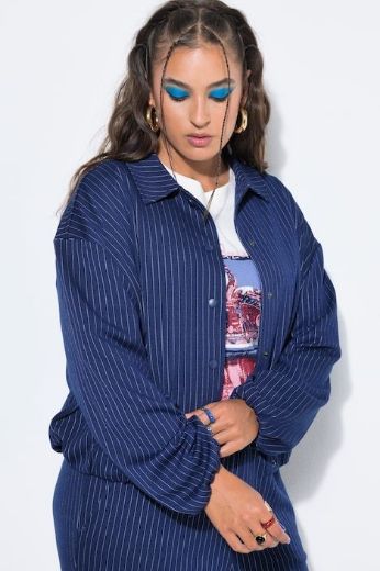 Moda za polnejše Bluza dugih rukava širek kroja s kragnom plus velikost, xxl, Ulla Popken in Johann Popken (JP1880)
