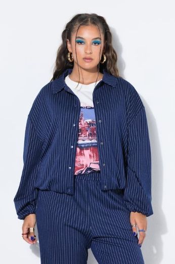 Moda za polnejše Bluza dugih rukava širek kroja s kragnom plus velikost, xxl, Ulla Popken in Johann Popken (JP1880)