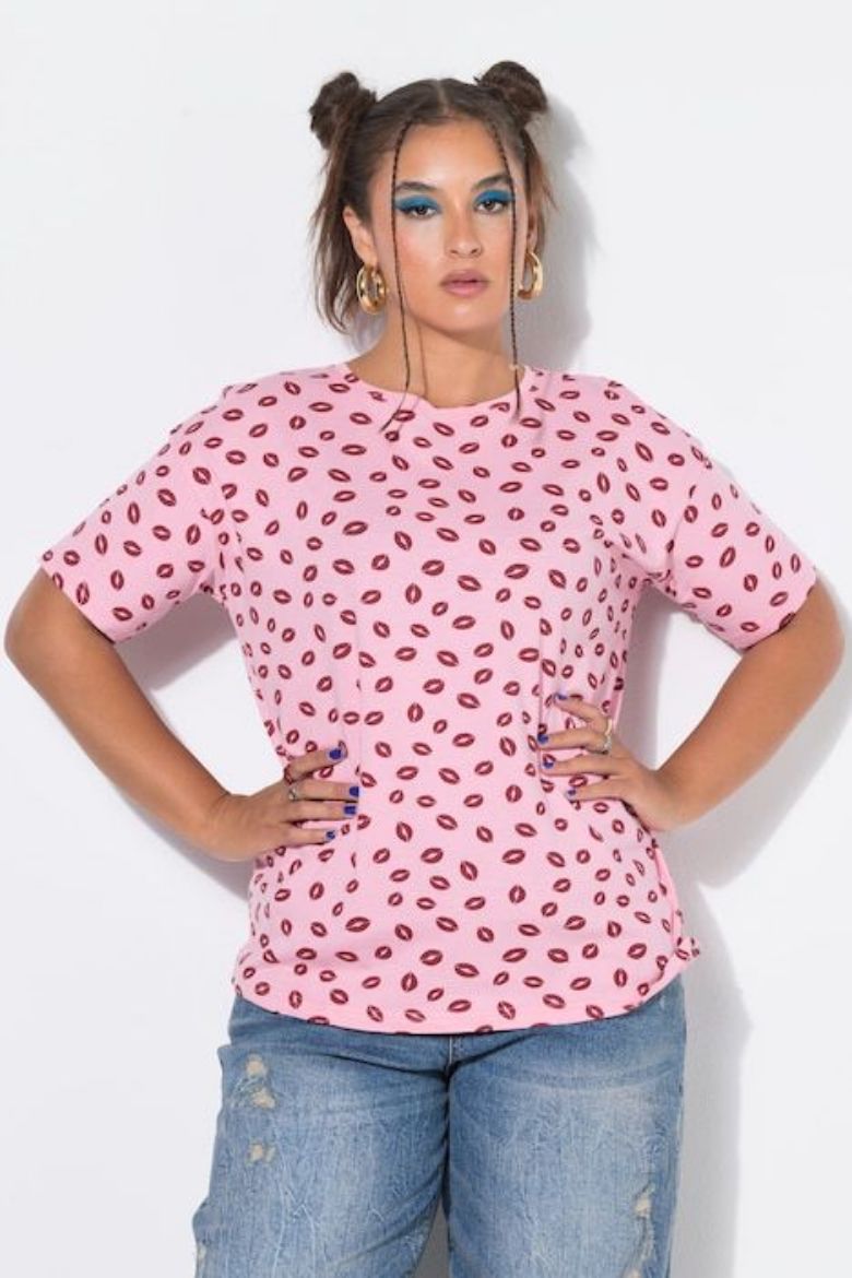 Moda za polnejše Majica kratkih rukava šireg kroja plus velikost, xxl, Ulla Popken in Johann Popken (JP1880)