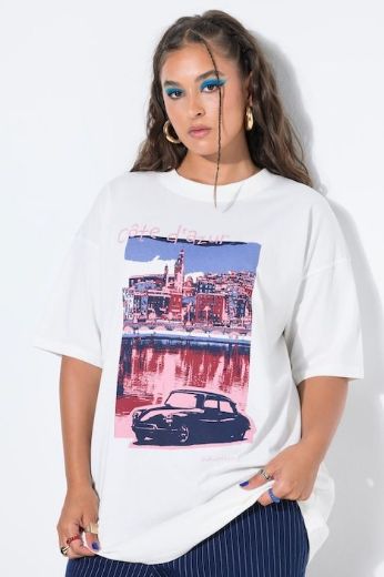Moda za polnejše Majica kratkih rukava šireg kroja plus velikost, xxl, Ulla Popken in Johann Popken (JP1880)