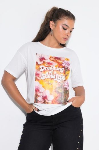 Moda za polnejše Majica kratkih rukava šireg kroja plus velikost, xxl, Ulla Popken in Johann Popken (JP1880)