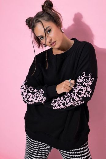Moda za polnejše Majica dugih rukava šireg kroja plus velikost, xxl, Ulla Popken in Johann Popken (JP1880)