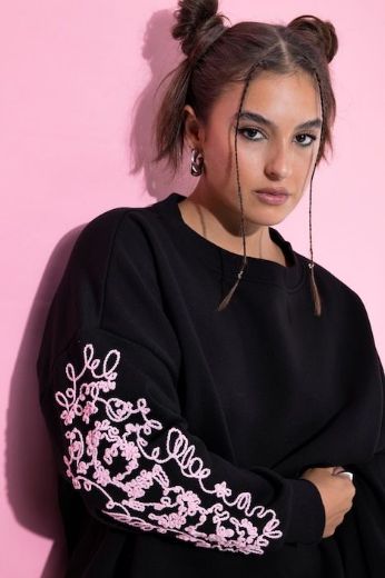 Moda za polnejše Majica dugih rukava šireg kroja plus velikost, xxl, Ulla Popken in Johann Popken (JP1880)