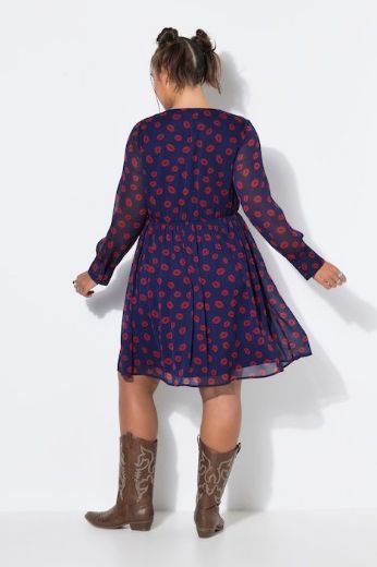 Moda za polnejše Haljina dugih rukava A kroja plus velikost, xxl, Ulla Popken in Johann Popken (JP1880)