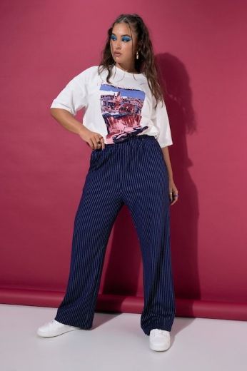 Moda za polnejše Hlače širokih nogavica elastičnog struka plus velikost, xxl, Ulla Popken in Johann Popken (JP1880)