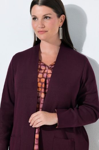 Moda za polnejše Kardigan dugi model s džepovima plus velikost, xxl, Ulla Popken in Johann Popken (JP1880)