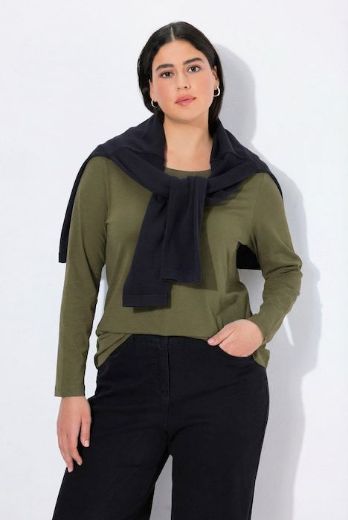 Moda za polnejše Majica dugi rukavi okrugli izrez plus velikost, xxl, Ulla Popken in Johann Popken (JP1880)