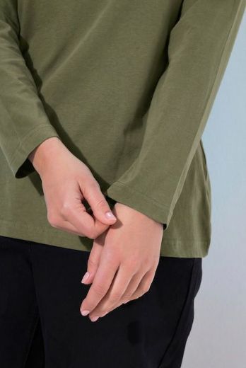 Moda za polnejše Majica dugi rukavi okrugli izrez plus velikost, xxl, Ulla Popken in Johann Popken (JP1880)