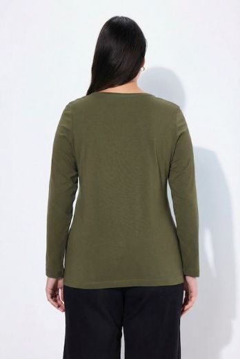 Moda za polnejše Majica dugi rukavi okrugli izrez plus velikost, xxl, Ulla Popken in Johann Popken (JP1880)