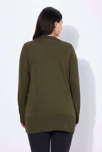 Moda za polnejše Kardigan klasični V ovratnik plus velikost, xxl, Ulla Popken in Johann Popken (JP1880)