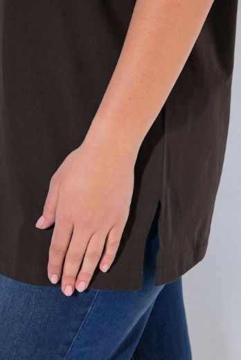 Moda za polnejše Majica V izrez Basic plus velikost, xxl, Ulla Popken in Johann Popken (JP1880)