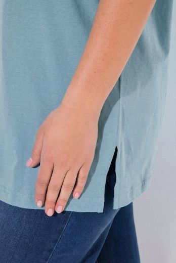 Moda za polnejše Majica V izrez Basic plus velikost, xxl, Ulla Popken in Johann Popken (JP1880)