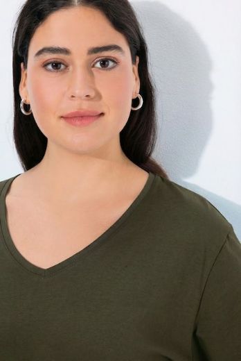 Moda za polnejše Majica Basic dugi rukavi plus velikost, xxl, Ulla Popken in Johann Popken (JP1880)