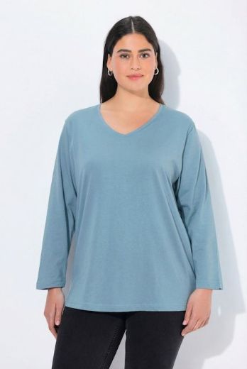 Moda za polnejše Majica Basic dugi rukavi plus velikost, xxl, Ulla Popken in Johann Popken (JP1880)