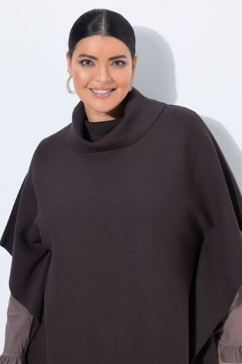 Moda za polnejše Pončo povišenog ovratnika plus velikost, xxl, Ulla Popken in Johann Popken (JP1880)