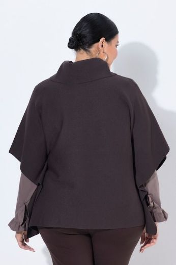Moda za polnejše Pončo povišenog ovratnika plus velikost, xxl, Ulla Popken in Johann Popken (JP1880)