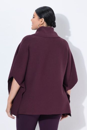 Moda za polnejše Pončo povišenog ovratnika plus velikost, xxl, Ulla Popken in Johann Popken (JP1880)