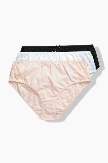 Moda za polnejše Gaćice midi 3 komada plus velikost, xxl, Ulla Popken in Johann Popken (JP1880)