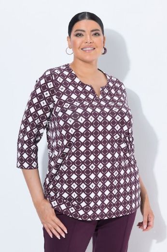 Moda za polnejše Majica 3/4 rukava plus velikost, xxl, Ulla Popken in Johann Popken (JP1880)