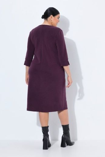Moda za polnejše Haljina 3/4 rukava V ovratnika plus velikost, xxl, Ulla Popken in Johann Popken (JP1880)