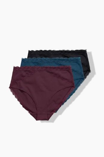 Moda za polnejše Gaćice midi 3 komada plus velikost, xxl, Ulla Popken in Johann Popken (JP1880)